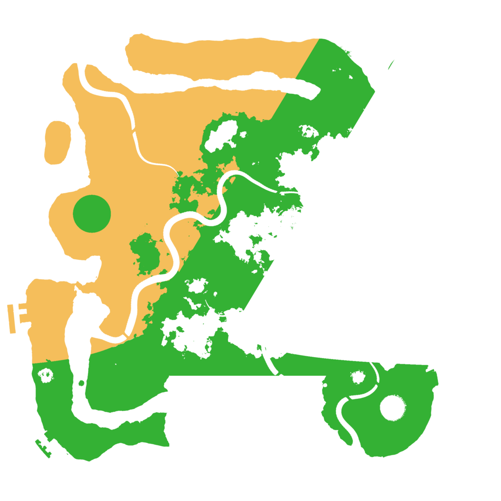 Biome Rust Map: Procedural Map, Size: 3500, Seed: 166166765