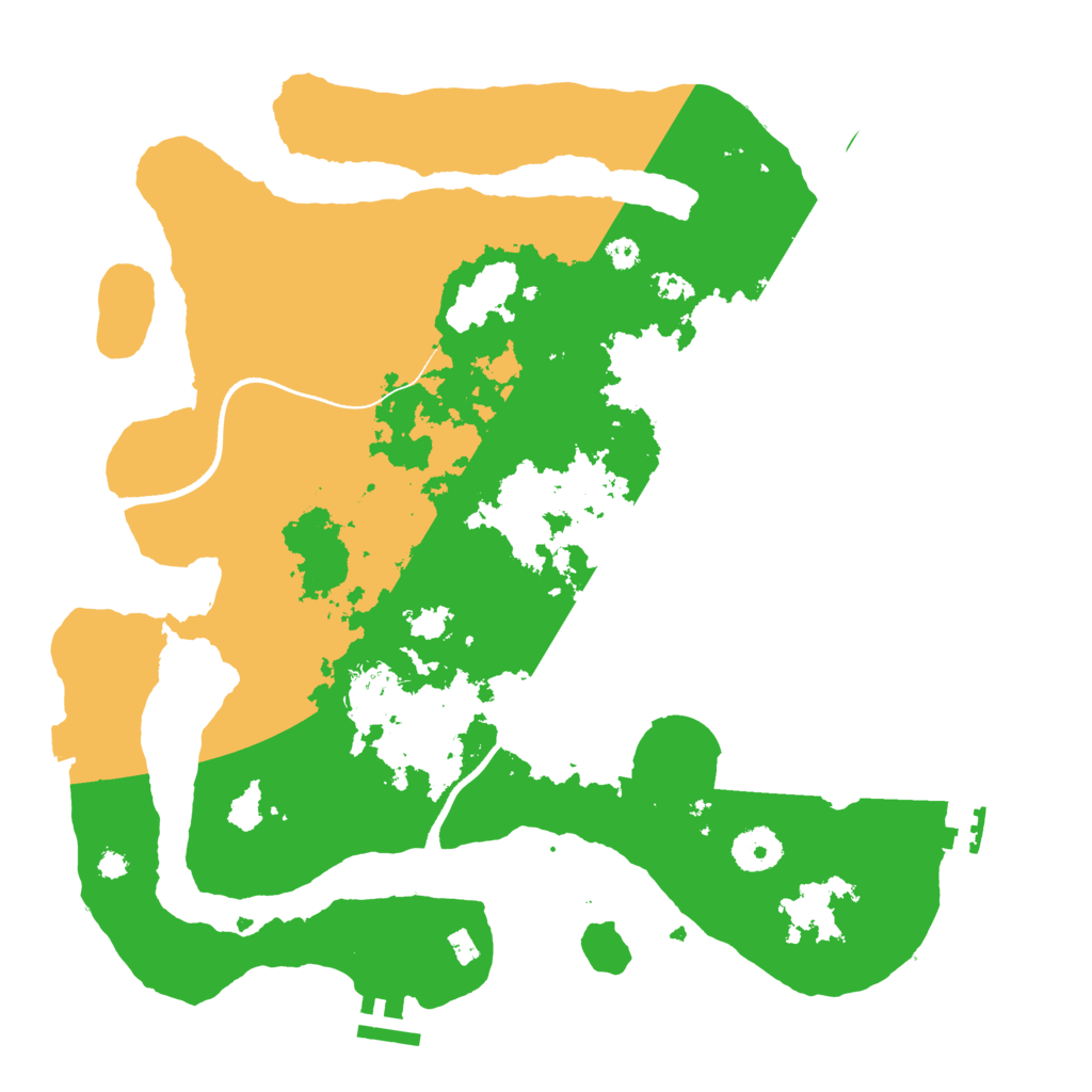 Biome Rust Map: Procedural Map, Size: 3500, Seed: 166166765