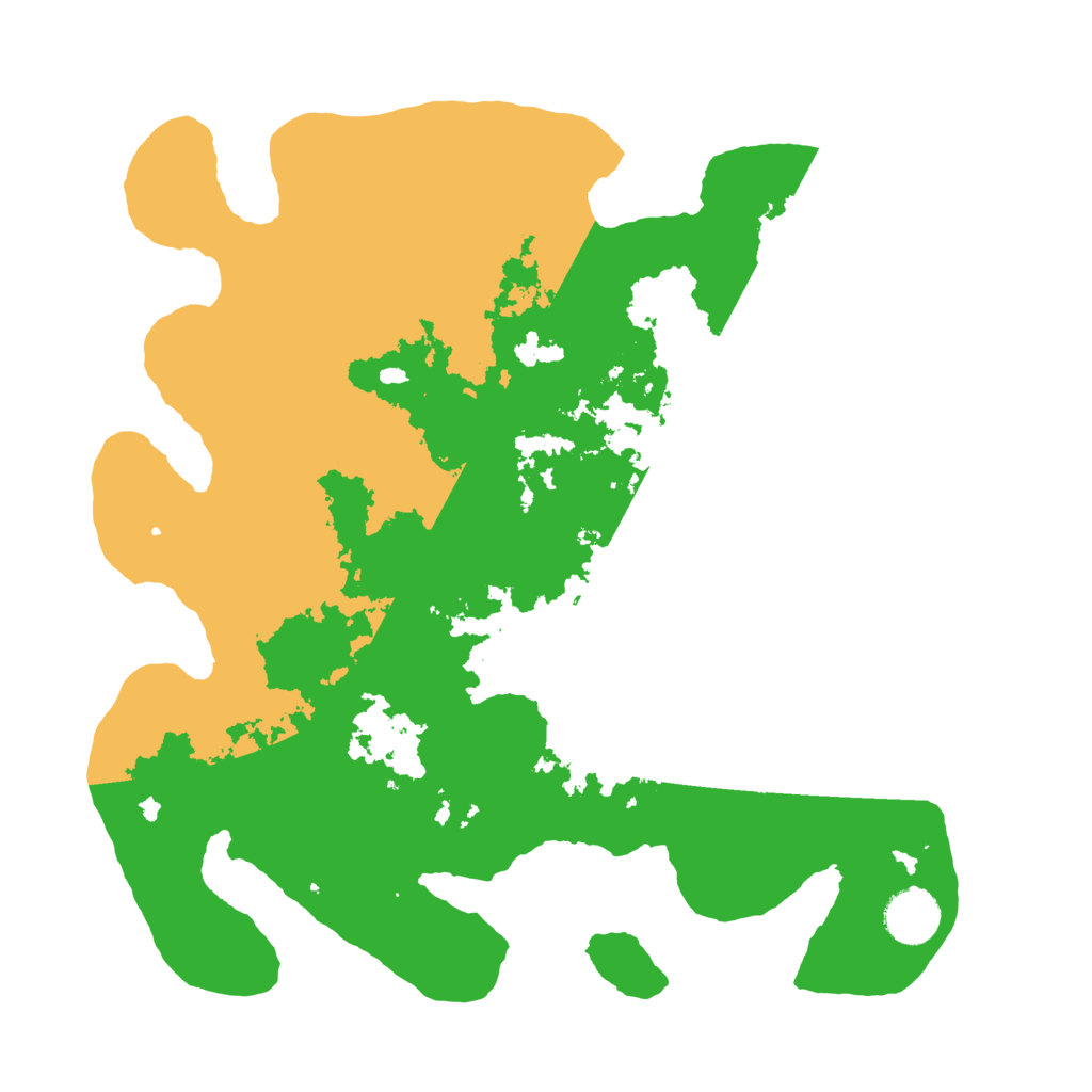 Biome Rust Map: Barren, Size: 3500, Seed: 146264