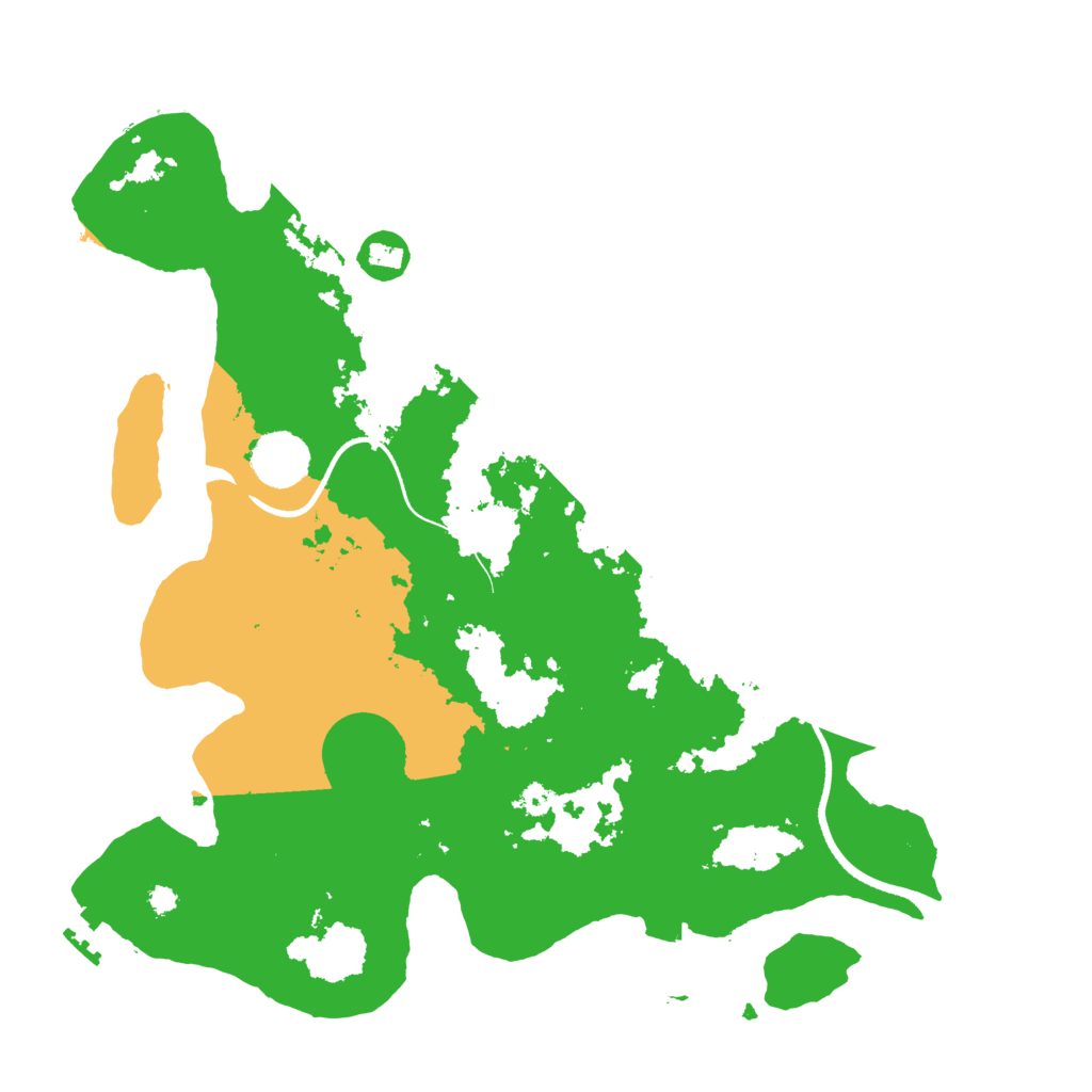 Biome Rust Map: Procedural Map, Size: 3500, Seed: 1564675