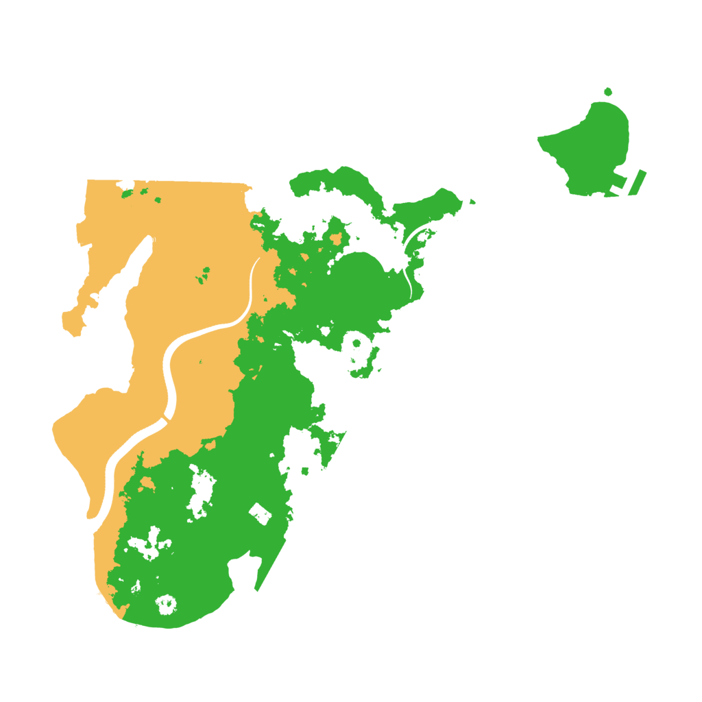 Biome Rust Map: Procedural Map, Size: 3500, Seed: 235252352