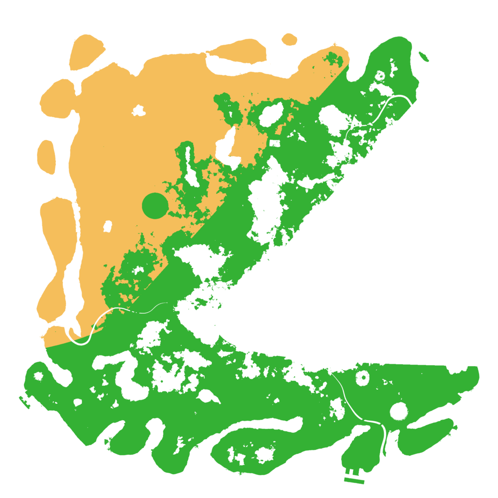 Biome Rust Map: Procedural Map, Size: 5000, Seed: 391544271