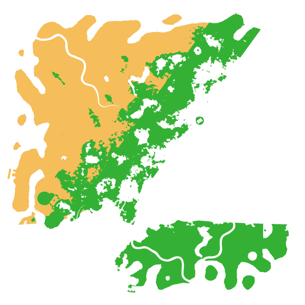 Biome Rust Map: Procedural Map, Size: 6000, Seed: 836150780