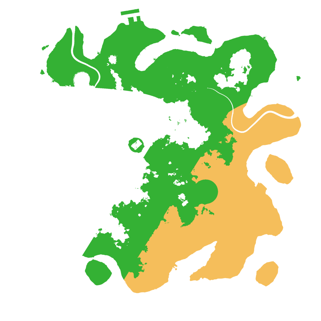 Biome Rust Map: Procedural Map, Size: 3500, Seed: 342658670