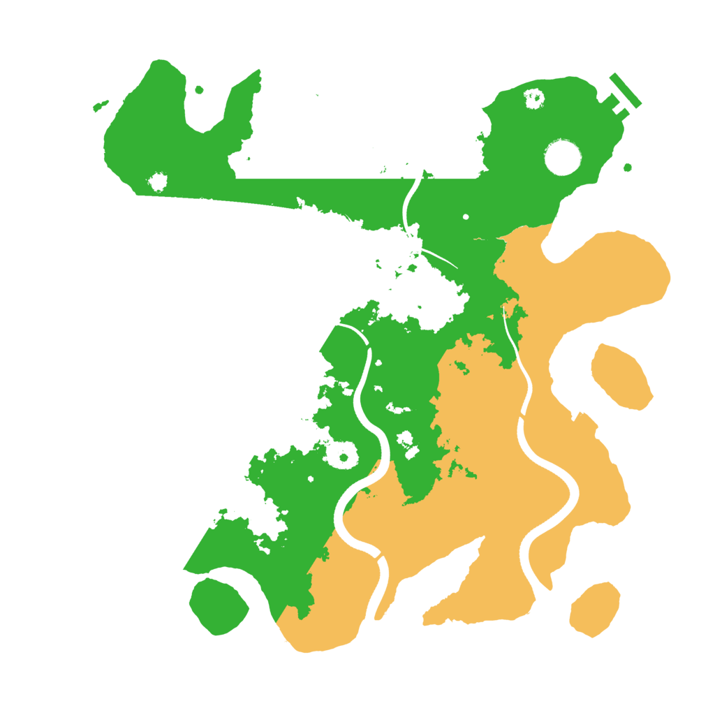 Biome Rust Map: Procedural Map, Size: 3500, Seed: 342658670