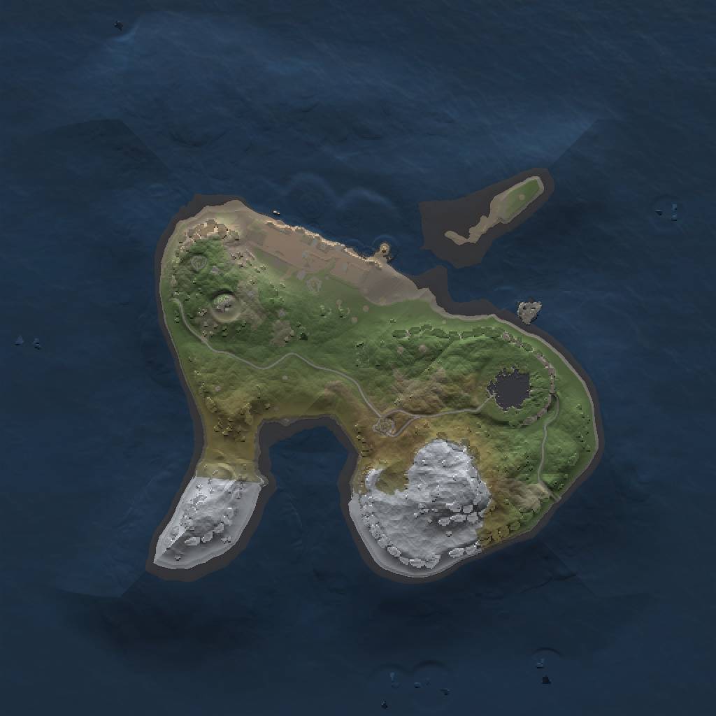 Rust Map: Procedural Map, Size: 1500, Seed: 6942, 4 Monuments