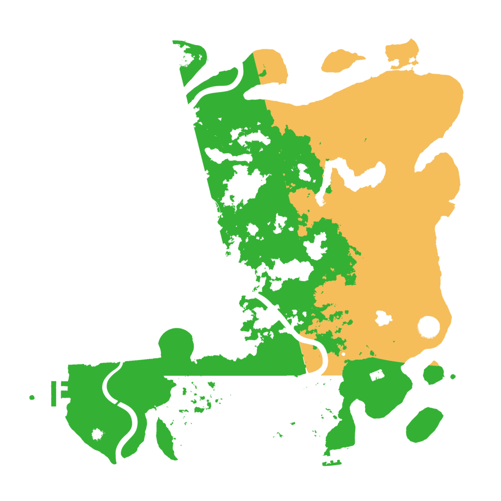 Biome Rust Map: Procedural Map, Size: 4000, Seed: 5069885
