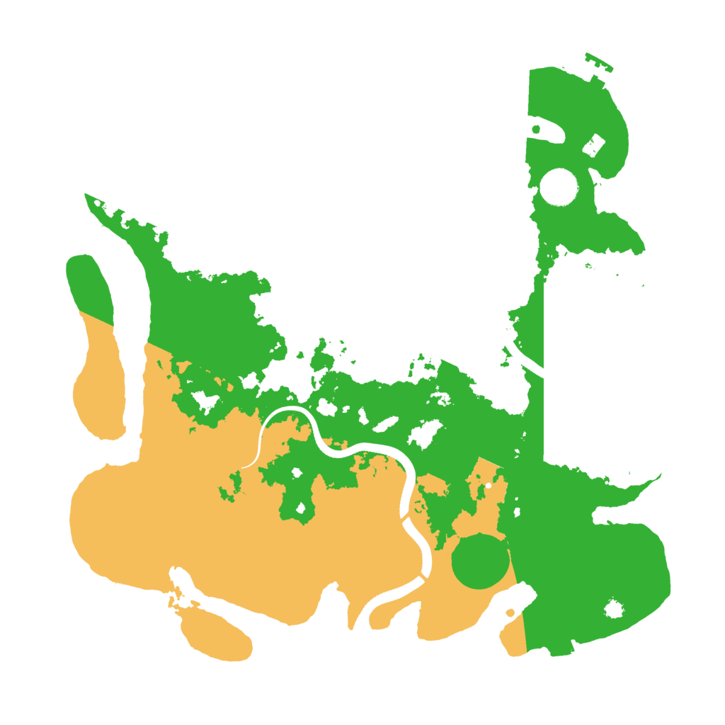 Biome Rust Map: Procedural Map, Size: 3500, Seed: 990368554