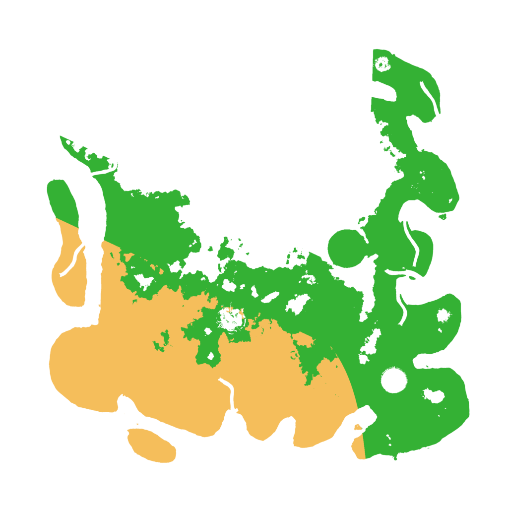Biome Rust Map: Procedural Map, Size: 3500, Seed: 990368554