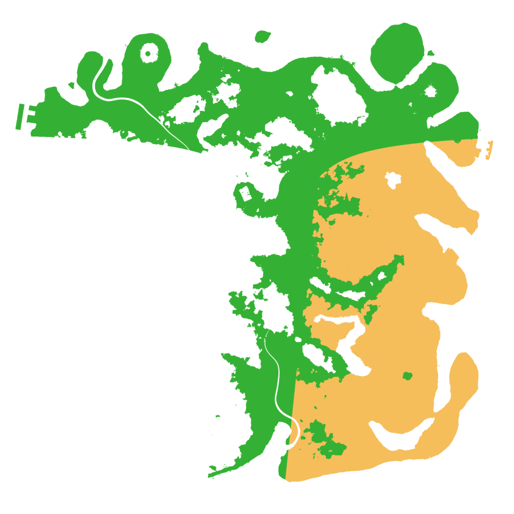 Biome Rust Map: Procedural Map, Size: 4000, Seed: 841122