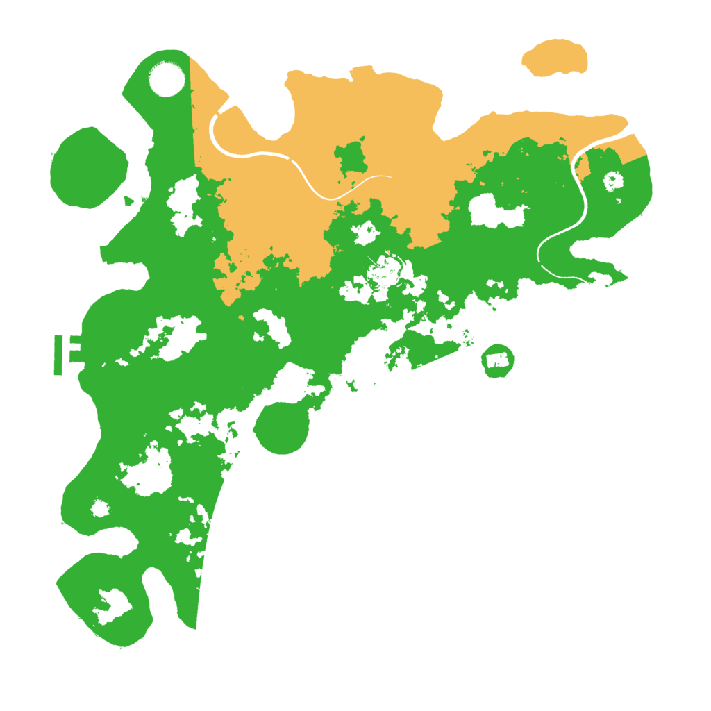 Biome Rust Map: Procedural Map, Size: 3600, Seed: 334949779
