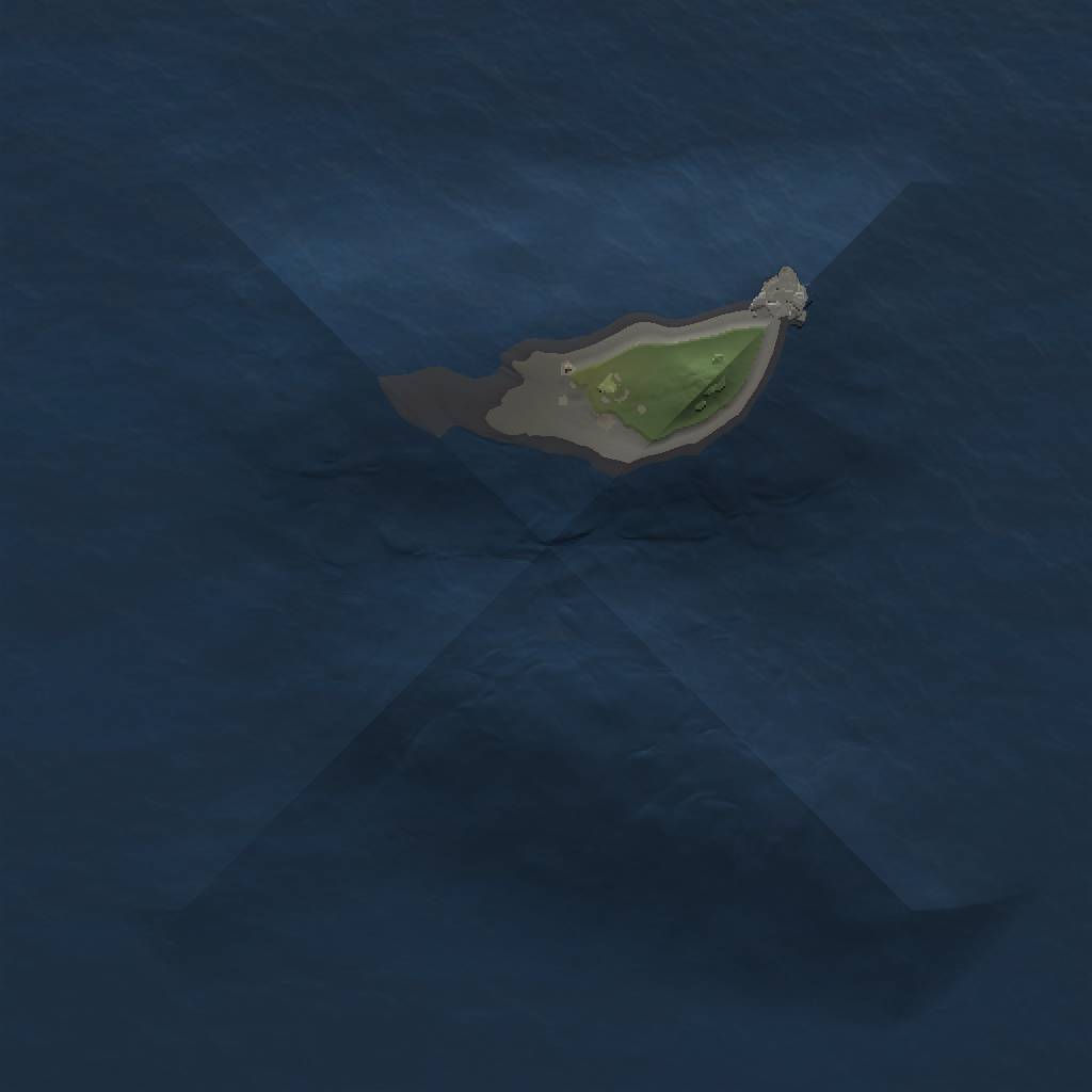 Rust Map: Procedural Map, Size: 1000, Seed: 5898, 3 Monuments