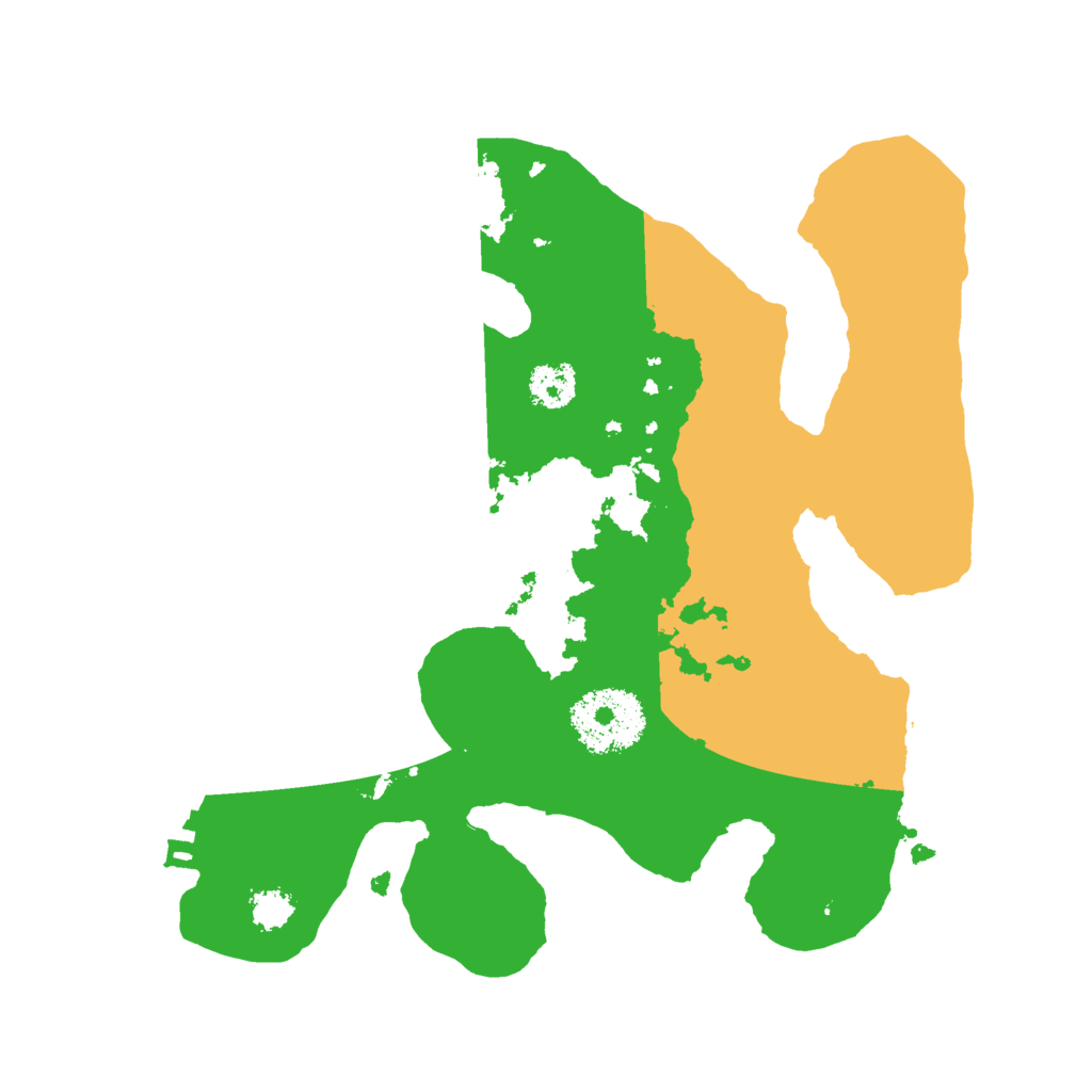 Biome Rust Map: Procedural Map, Size: 2400, Seed: 889106002