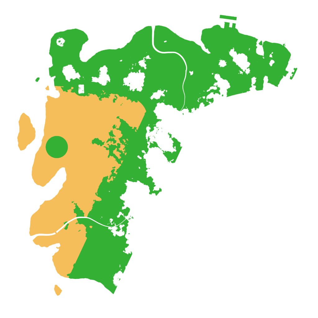 Biome Rust Map: Procedural Map, Size: 3800, Seed: 1435480242
