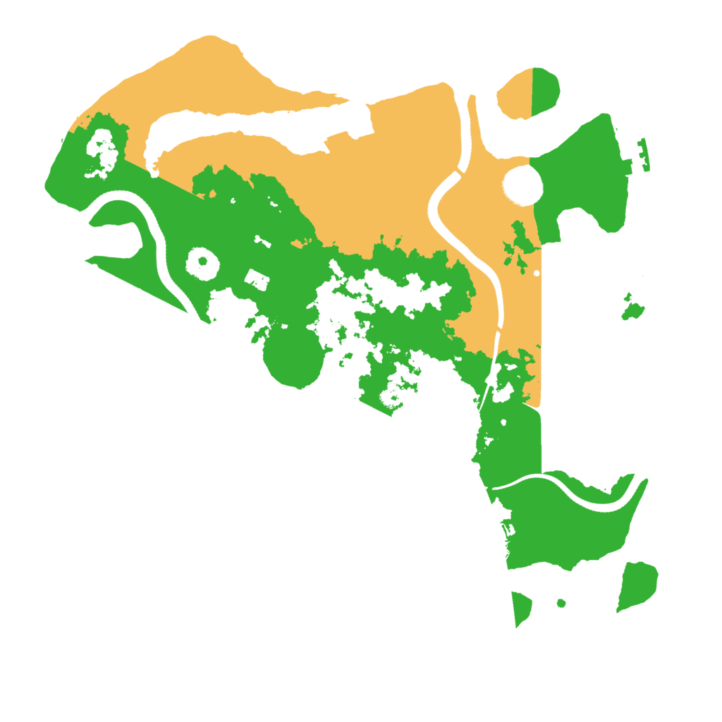 Biome Rust Map: Procedural Map, Size: 3300, Seed: 15125124