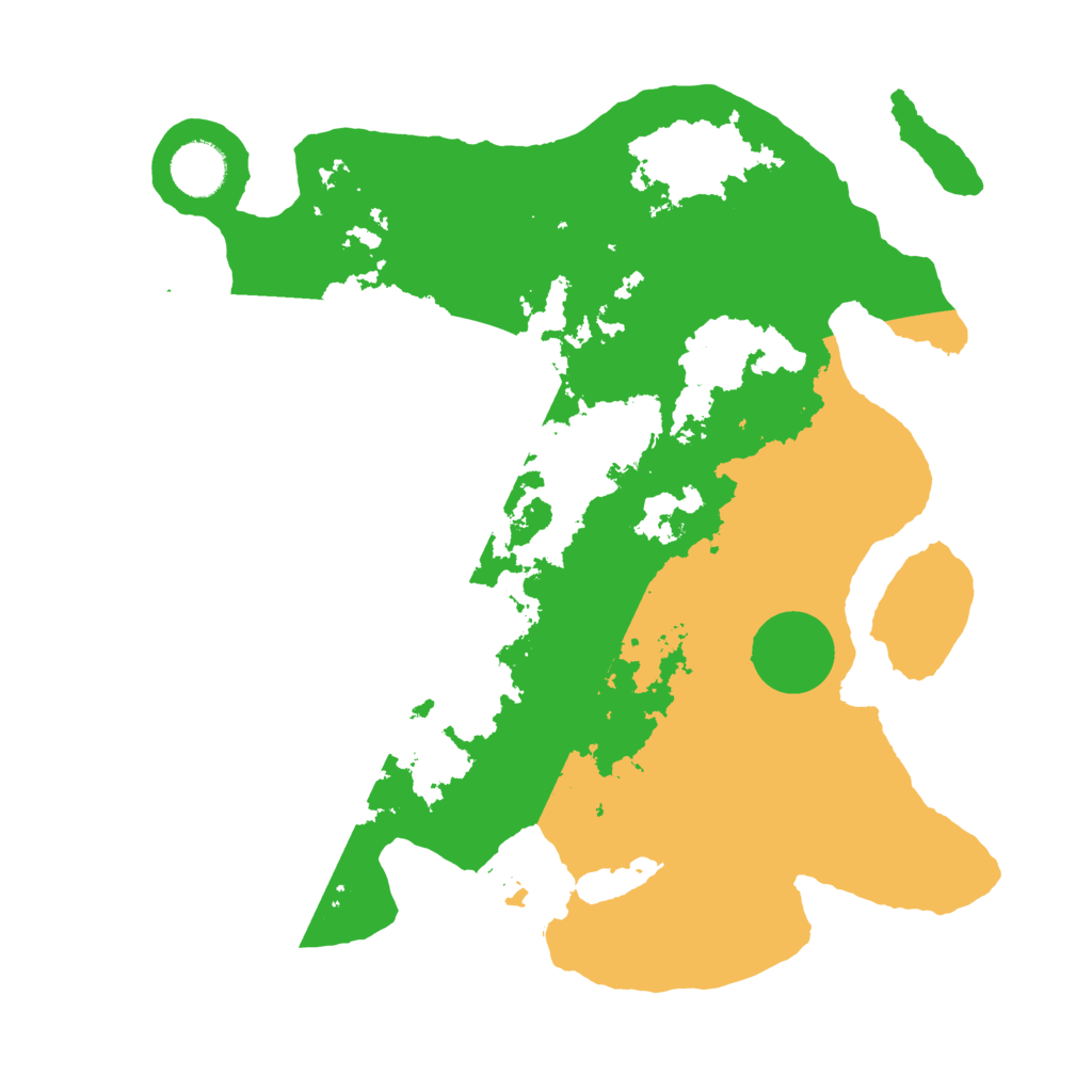 Biome Rust Map: Barren, Size: 3500, Seed: 143772063