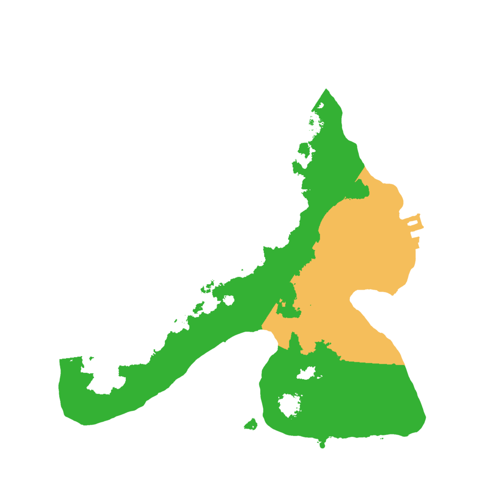 Biome Rust Map: Procedural Map, Size: 2000, Seed: 32345