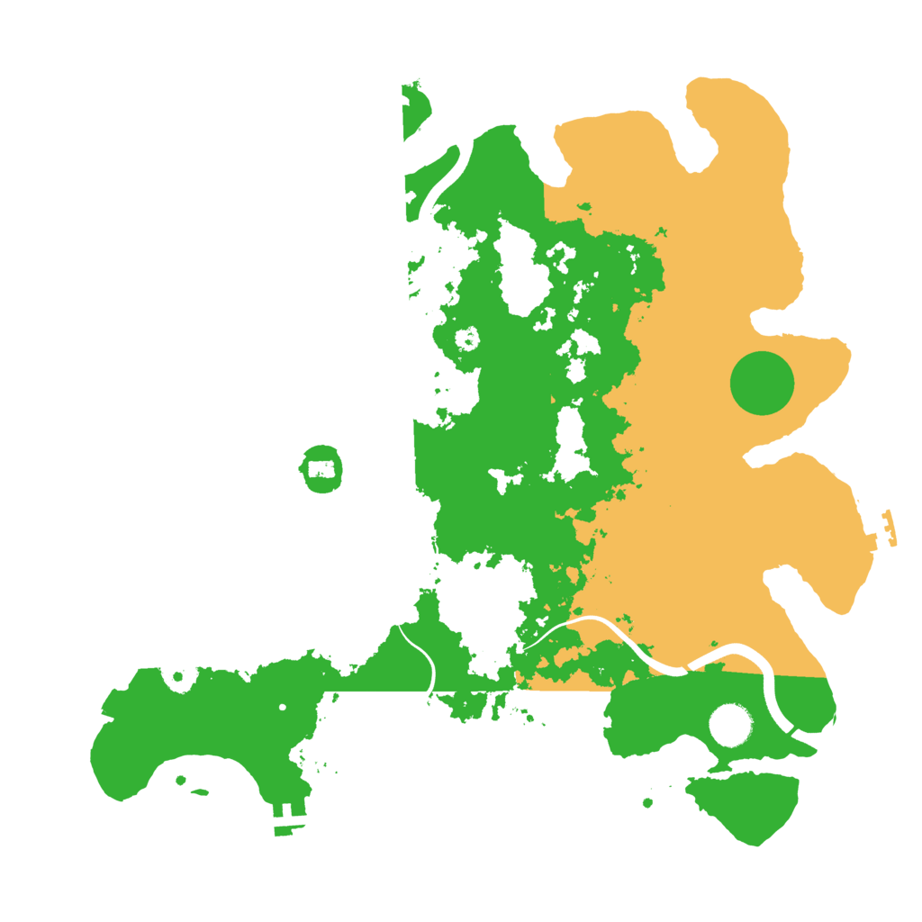 Biome Rust Map: Procedural Map, Size: 3800, Seed: 55251405