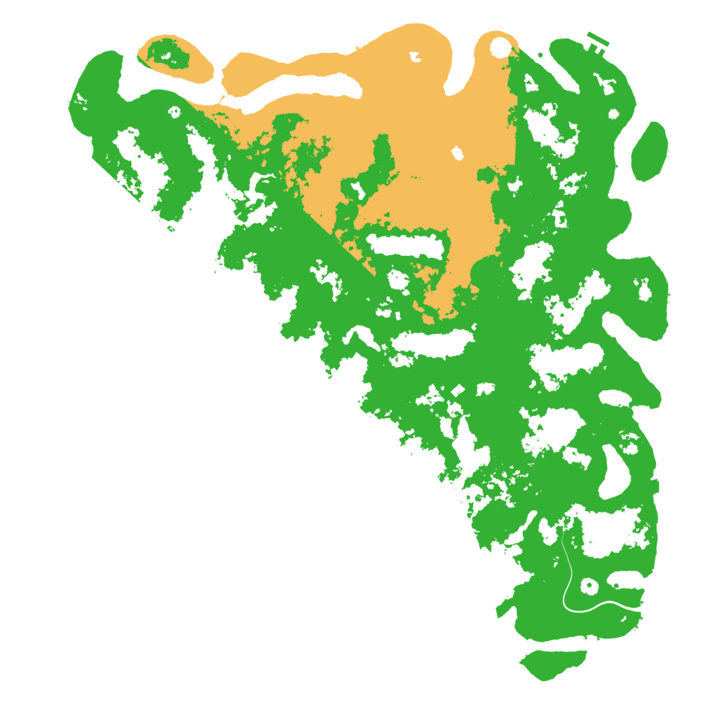 Biome Rust Map: Procedural Map, Size: 6000, Seed: 1428412170