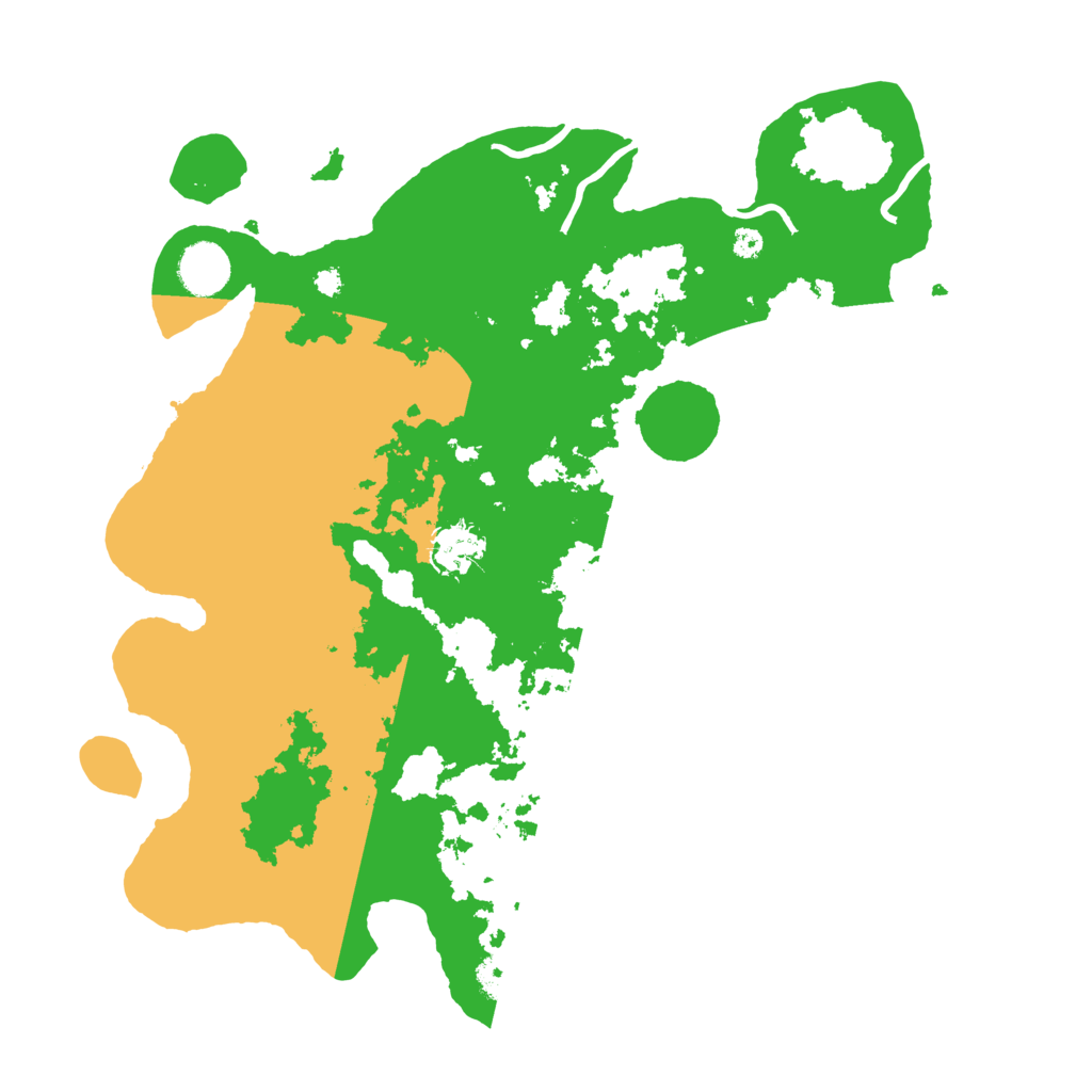 Biome Rust Map: Procedural Map, Size: 3700, Seed: 813089552