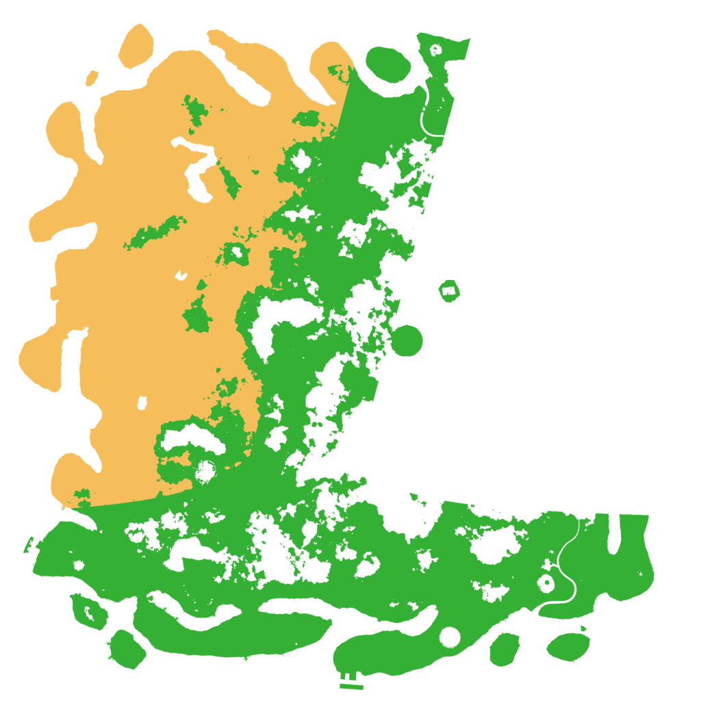 Biome Rust Map: Procedural Map, Size: 6000, Seed: 40401