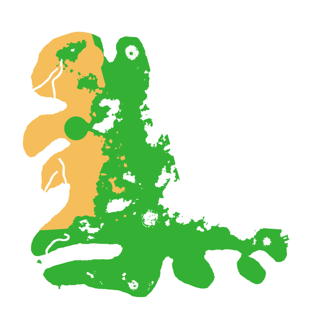 Biome Rust Map: Procedural Map, Size: 3500, Seed: 1420508259