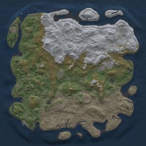 Thumbnail Rust Map: Procedural Map, Size: 4800, Seed: 206270553, 18 Monuments