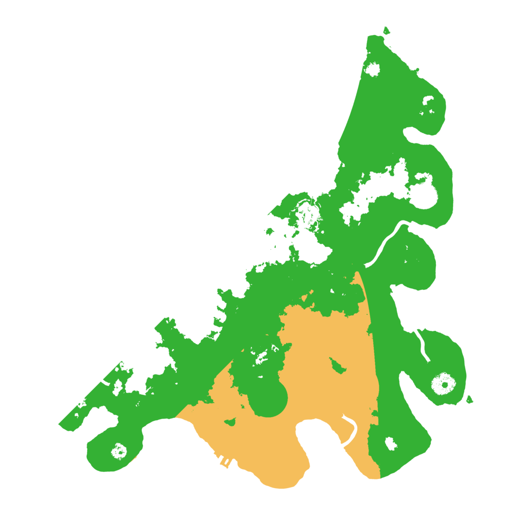 Biome Rust Map: Procedural Map, Size: 3500, Seed: 2070565966