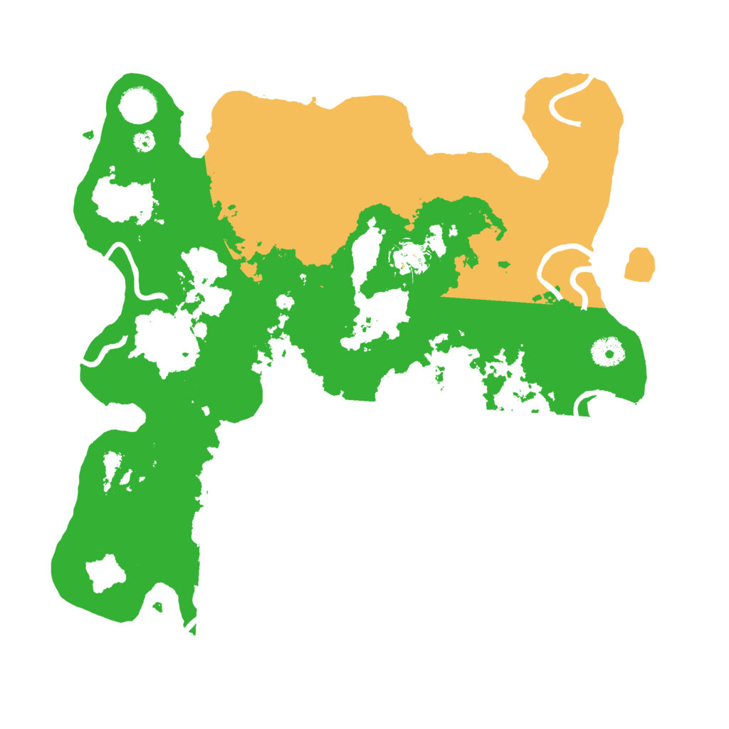 Biome Rust Map: Procedural Map, Size: 3500, Seed: 668129100