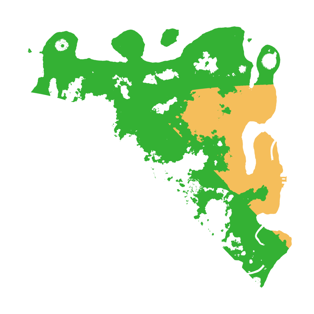 Biome Rust Map: Procedural Map, Size: 3800, Seed: 40080681
