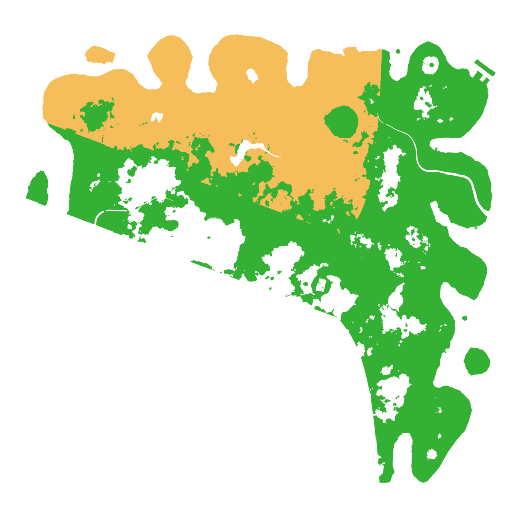 Biome Rust Map: Procedural Map, Size: 4500, Seed: 8124