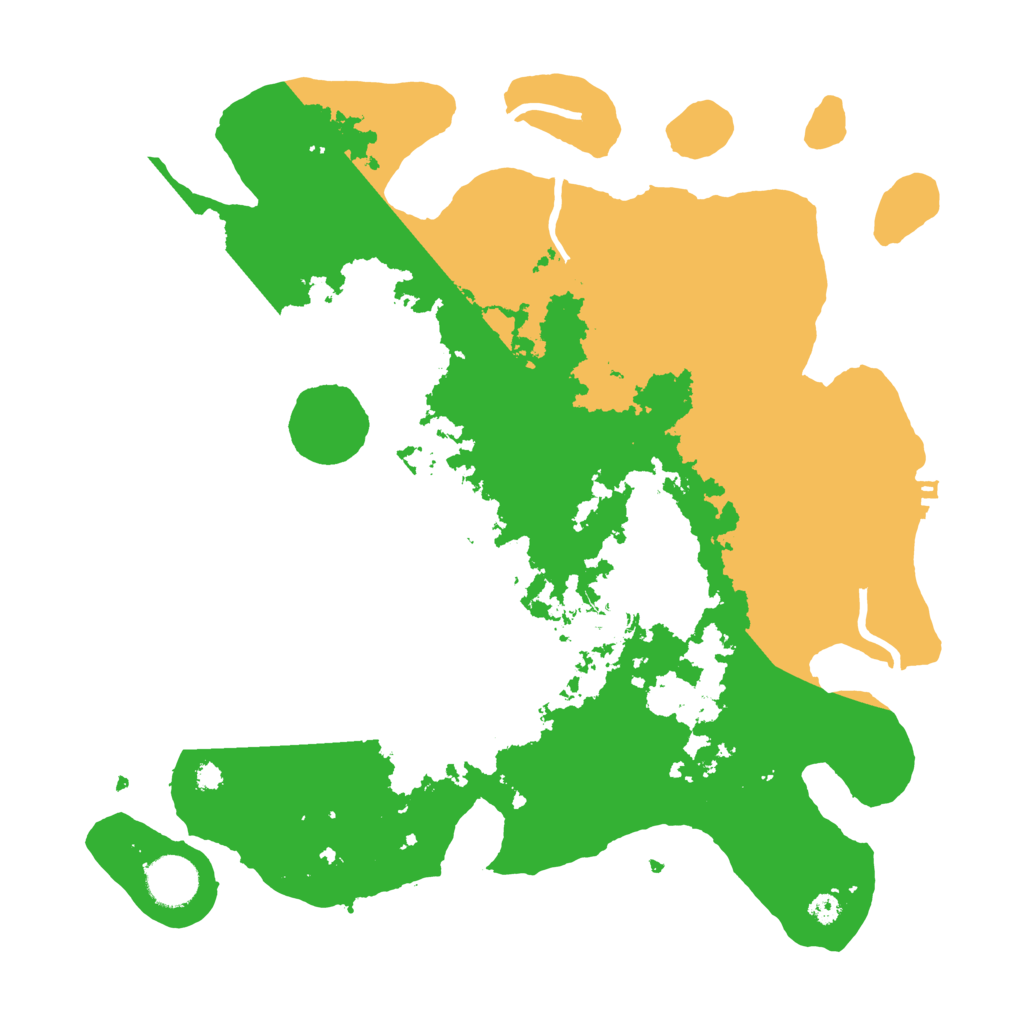 Biome Rust Map: Procedural Map, Size: 3500, Seed: 890855441