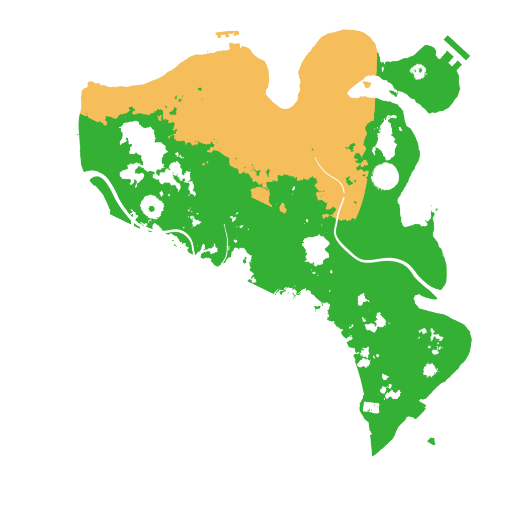 Biome Rust Map: Procedural Map, Size: 3400, Seed: 925575315