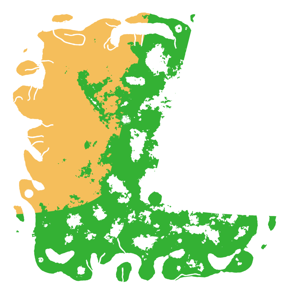 Biome Rust Map: Procedural Map, Size: 6000, Seed: 8564289