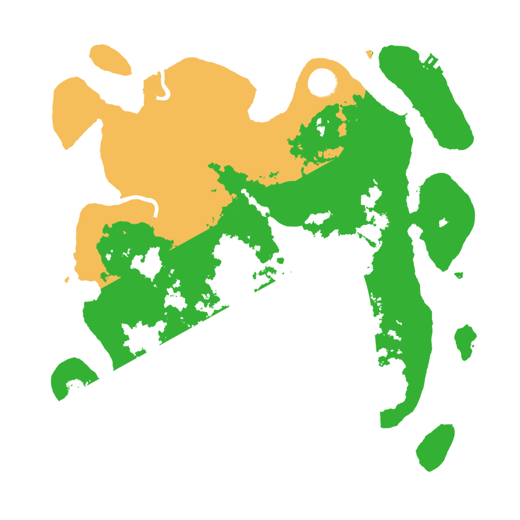 Biome Rust Map: Procedural Map, Size: 3200, Seed: 21357645