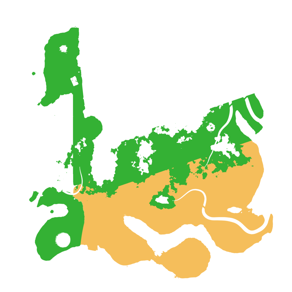 Biome Rust Map: Procedural Map, Size: 3500, Seed: 17808