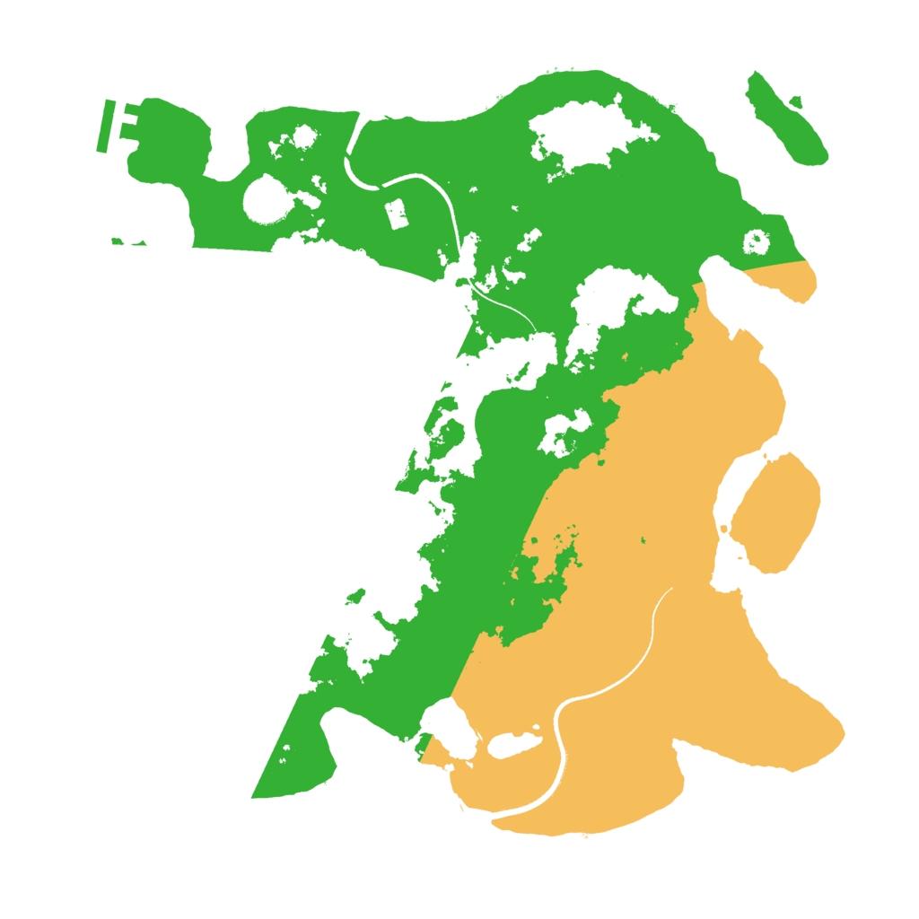 Biome Rust Map: Procedural Map, Size: 3500, Seed: 143772063