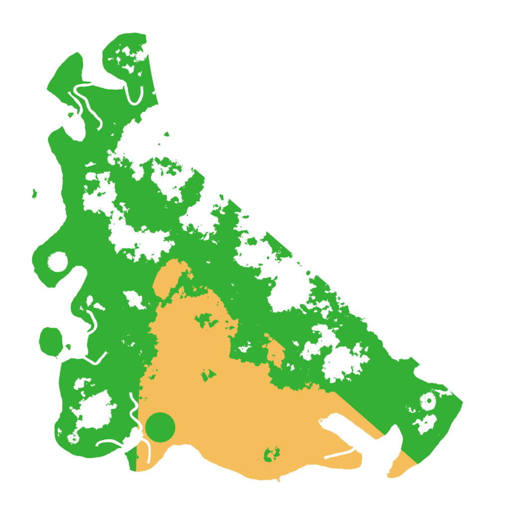 Biome Rust Map: Procedural Map, Size: 4500, Seed: 3145