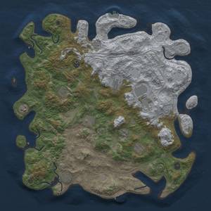 Thumbnail Rust Map: Procedural Map, Size: 4500, Seed: 3145, 16 Monuments