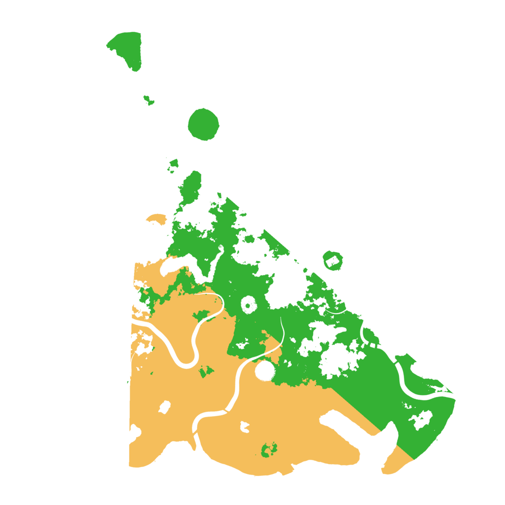 Biome Rust Map: Procedural Map, Size: 4500, Seed: 3145