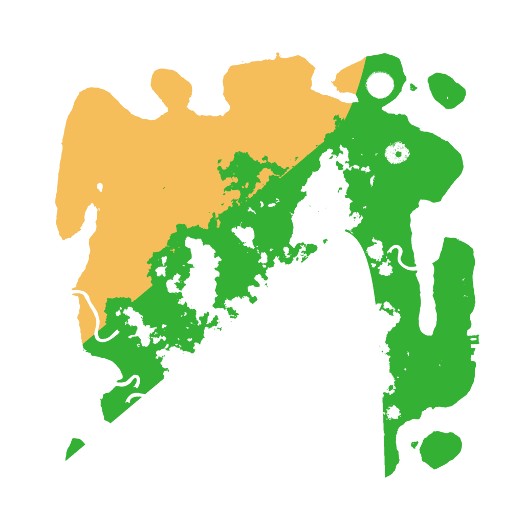 Biome Rust Map: Procedural Map, Size: 3500, Seed: 770347291