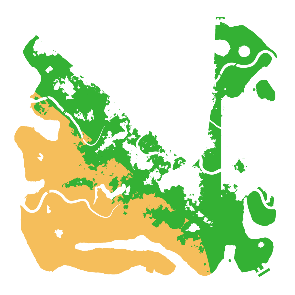 Biome Rust Map: Procedural Map, Size: 4500, Seed: 239302449