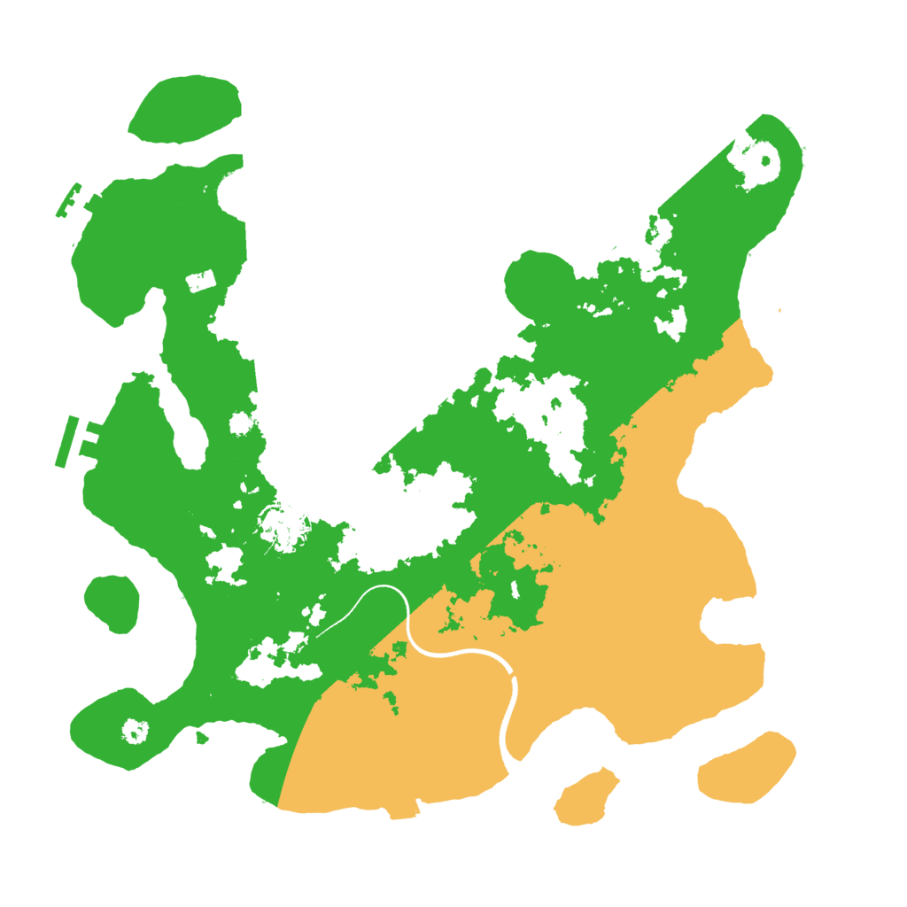 Biome Rust Map: Procedural Map, Size: 3500, Seed: 288166874