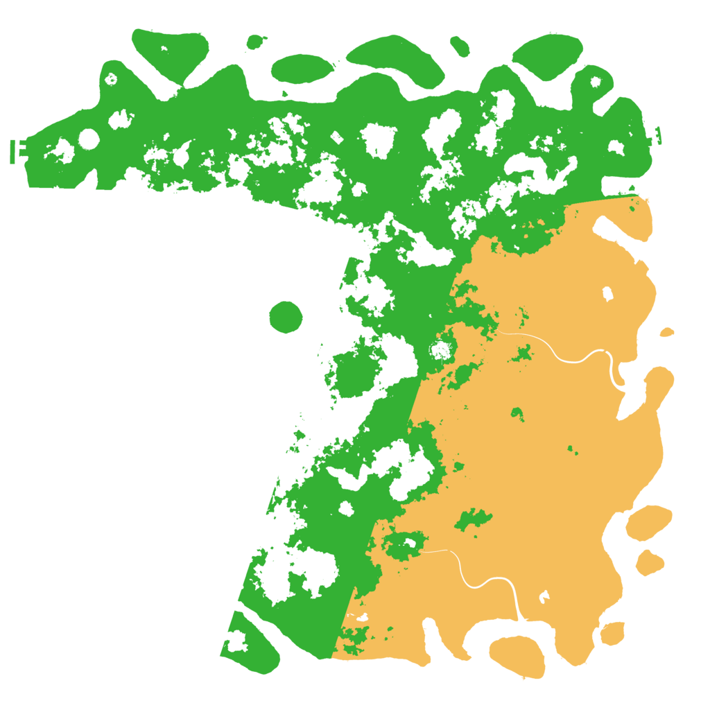 Biome Rust Map: Procedural Map, Size: 6000, Seed: 1661393304
