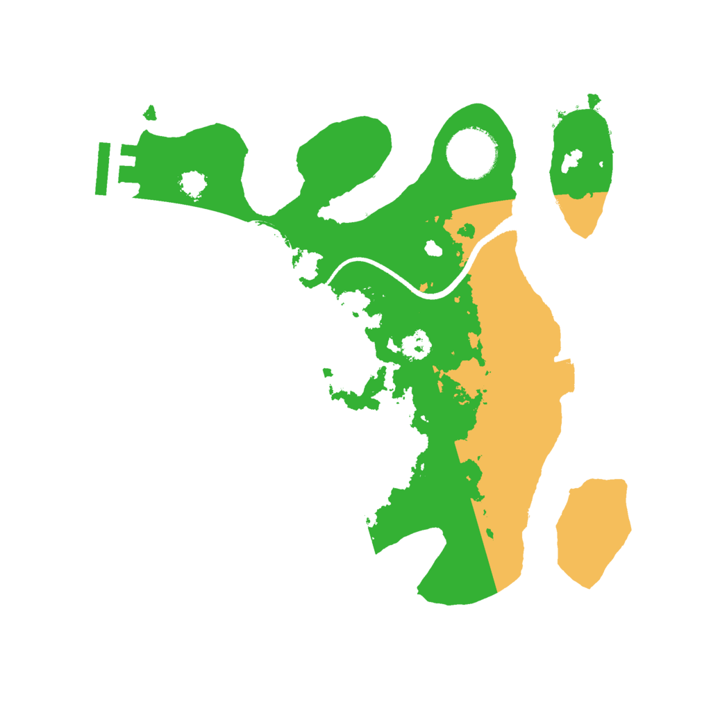 Biome Rust Map: Procedural Map, Size: 2500, Seed: 21450