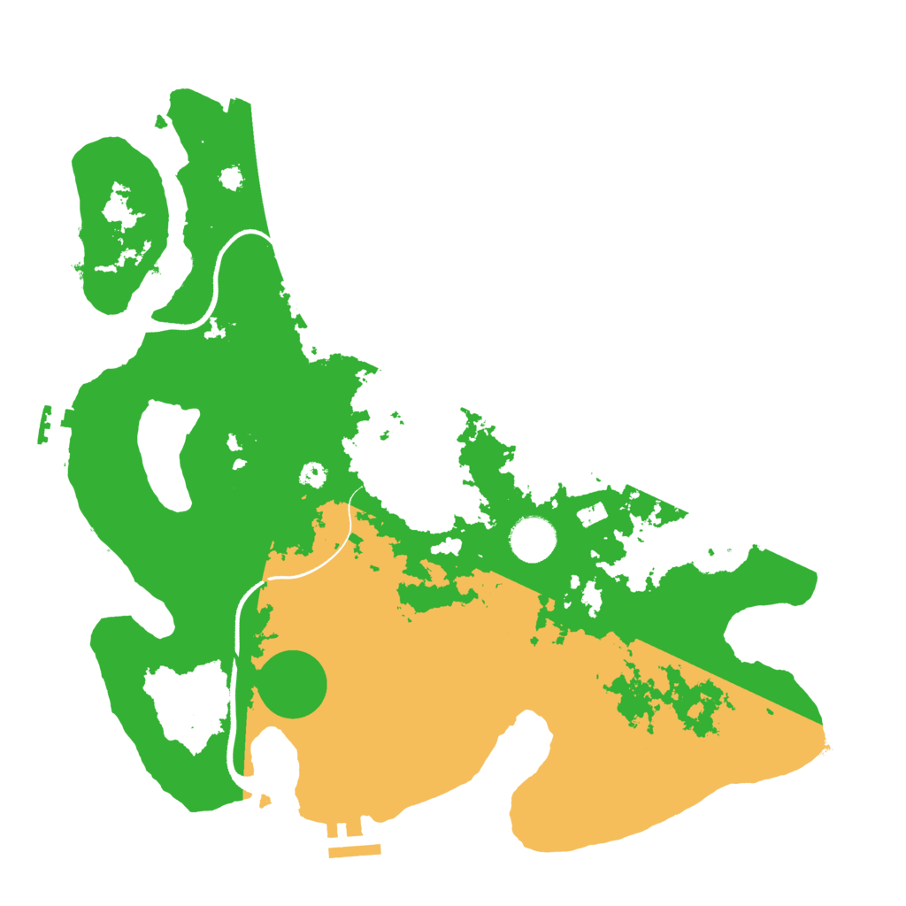 Biome Rust Map: Procedural Map, Size: 3500, Seed: 852428349