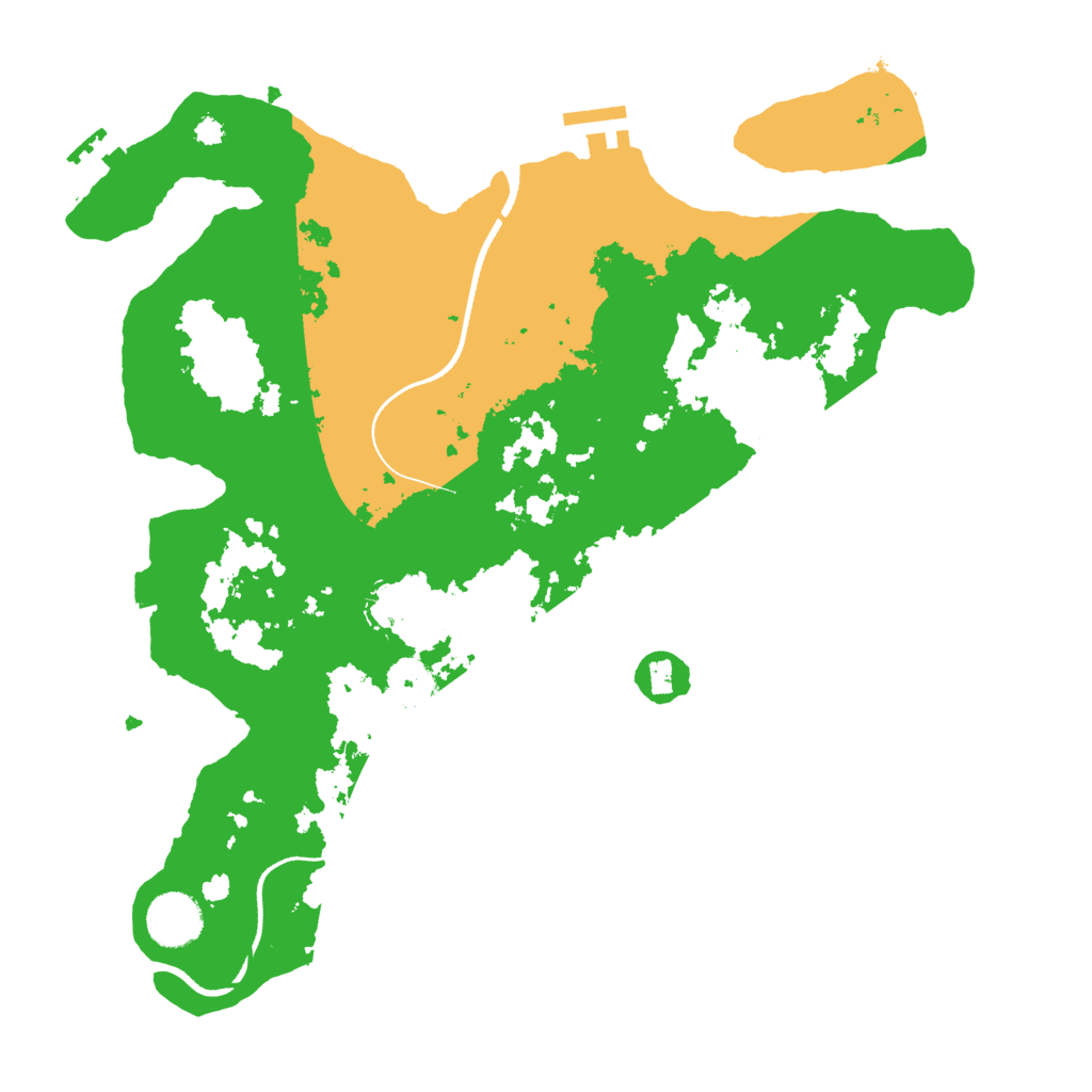 Biome Rust Map: Procedural Map, Size: 3500, Seed: 1333980164