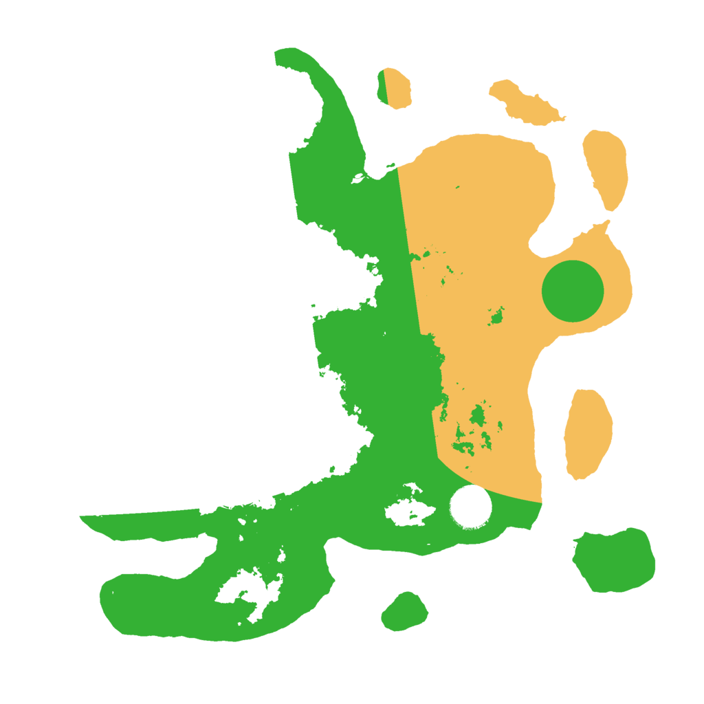 Biome Rust Map: Barren, Size: 3000, Seed: 26953172