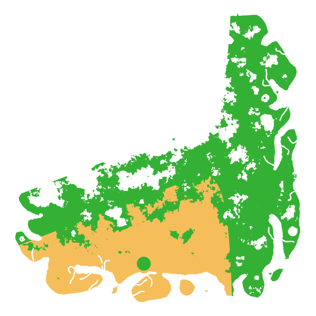 Biome Rust Map: Procedural Map, Size: 6000, Seed: 49182