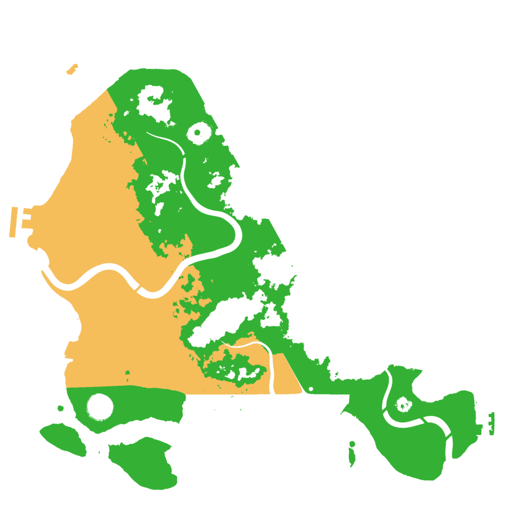 Biome Rust Map: Procedural Map, Size: 3500, Seed: 24652475
